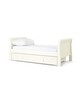 Mia 4 Piece Cotbed with Dresser Changer, Wardrobe, and Essential Fibre Mattress Set- White image number 2